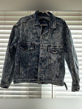 Vintage Canyon River Blues Acid-Wash Denim Jacket